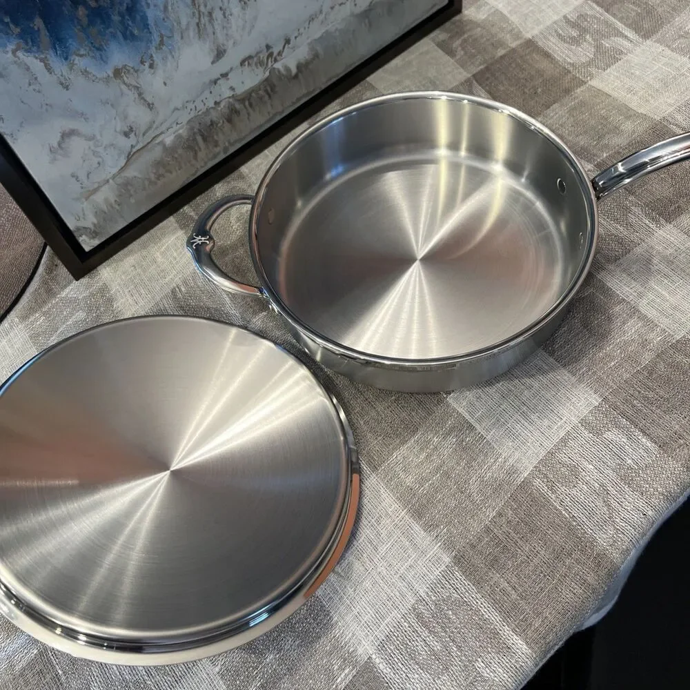 Hestan ProBond Forged Brushed Clad Stainless Steel 3.5 Qt  Covered Saute